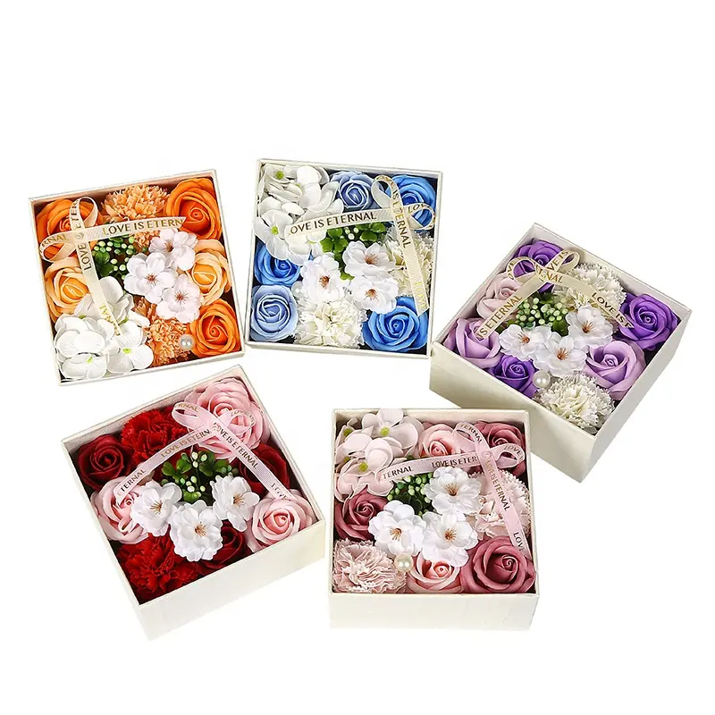 Nieuwe Product Moederdag Valentijnsdag Kerst Home Decoration Innovatie Kersenbloesems Gift Aroma Kaars Zeep Bloem Gift