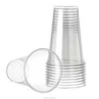 Gobelets en plastique transparents jetables sans PFAS 32 oz 700ml avec couvercles imprimables