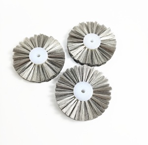 Cepillo <span class=keywords><strong>de</strong></span> rueda <span class=keywords><strong>de</strong></span> pulido abrasivo <span class=keywords><strong>de</strong></span> <span class=keywords><strong>alambre</strong></span> <span class=keywords><strong>de</strong></span> acero inoxidable personalizado TDF para metal <span class=keywords><strong>de</strong></span> 1/6 pulgadas y para pulir joyas - Product Image 2