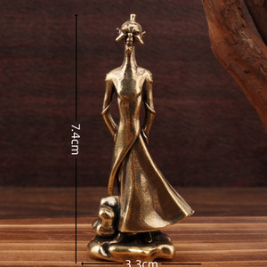Figurine en laiton Shen Gongbao, sculpture mythologique de style chinois, décoration de table, décoration de maison et de bureau - Product Image 4