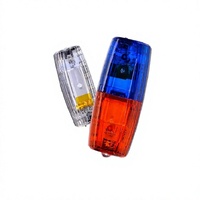 DZKJJG Lampe de signalisation de sécurité routière portable rechargeable à LED, lumière clignotante rouge et bleue pour épaule