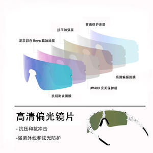 Gafas de Ciclismo con Lentes Esféricas Polarizadas, Montura Completa de PC, Gafas Deportivas para Hombre, Protección UV, Alta Definición - Product Image 5
