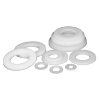 Rondelles rondes en nylon noir blanc Anneau d'espacement isolant plat en plastique M2 M3 M4 M5 M6 M8 M10 M12 M14 M16