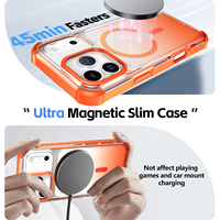 Étui de téléphone ultra fin magnétique antichoc de haute qualité au design luxueux pour 17/16/15 Pro Max