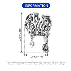 Nuevo colgante de cuentas con diseño de mundo oceánico, diseño original, lujo discreto, moderno y versátil - Product Image 3