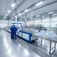 Machine d'emballage liquide haute vitesse pour cartons, bouteilles, canettes, canettes en aluminium, technologie de film rétractable pour demi-bacs, certifiée CE