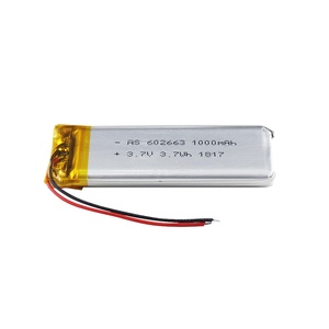 Lithium ion polymer 3.7V 1000mAh rechargeable LiPo battery AS602663 with KC UL1642 - Product Image 6