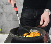 Ensemble d'outils de cuisine en silicone résistant à la chaleur cuillère à soupe brosse louche spatule antiadhésive cuillère ustensile de cuisine