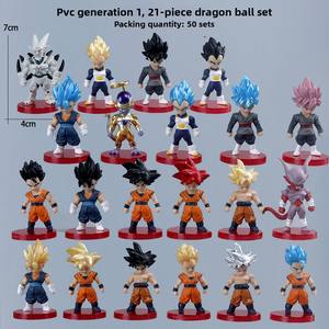 Colección de Figuras de Anime: Vegeta, Broly, Goku Super Saiyan 4, <span class=keywords><strong>Gotenks</strong></span>, Gogeta con Daños de Batalla, PVC de 5cm, Accesorios de Anime en Caja - Product Image 6