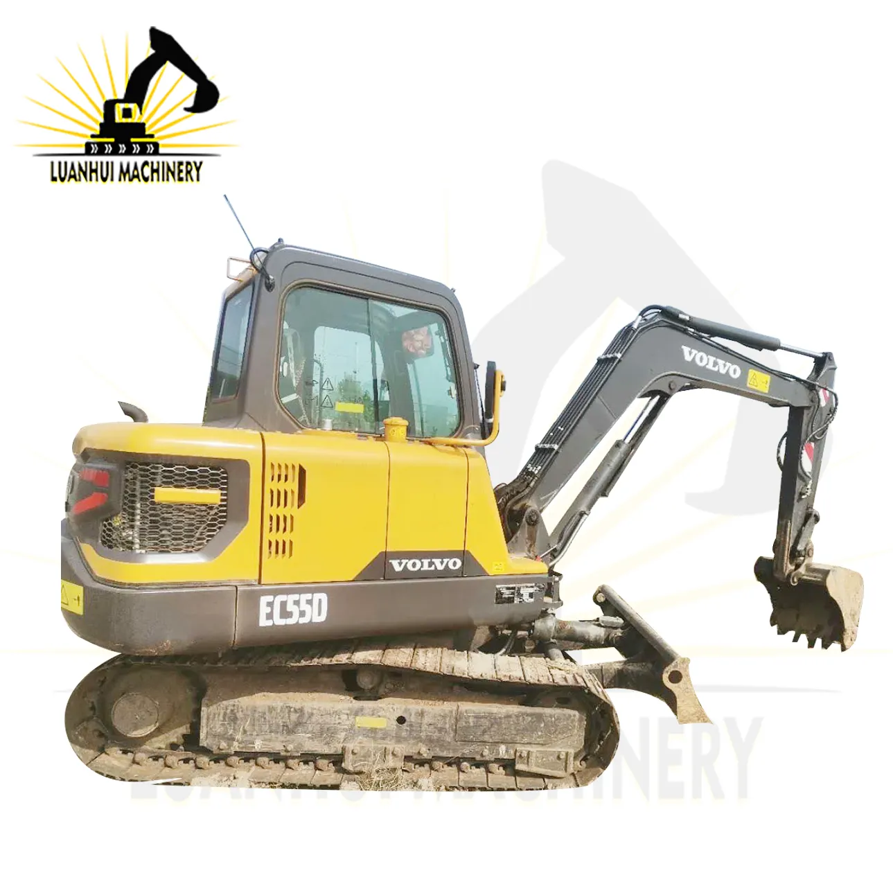 Usato Volvo EC55D usato Mini Bulldozer 5.5ton usato piccolo escavatore idraulico terne