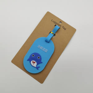 Cá nhân hành lý thẻ biểu tượng Tùy chỉnh cao su hành lý Tên Túi thẻ cao su hành lý <span class=keywords><strong>tag</strong></span> - Product Image 2