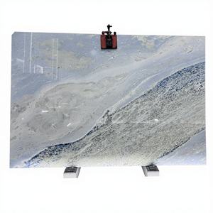 แผ่นหินอ่อนคริสตัลสีน้ำเงินธรรมชาติขัดเงาหรูหราทันสมัย ทนทาน เหมาะสำหรับตกแต่งผนังโรงแรม - Product Image 1