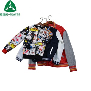 De béisbol de moda chaqueta de ropa de segunda mano por fardo de ropa usada en Bulgaria - Product Image 3