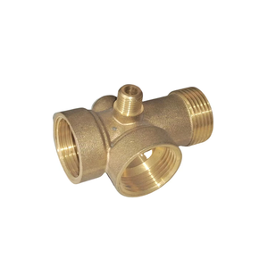 Raccord de tuyauterie en laiton 1/2" mâle vers <span class=keywords><strong>femelle</strong></span>, connecteur collecteur 3 voies avec petit port supplémentaire pour douche et plomberie - Product Image 5