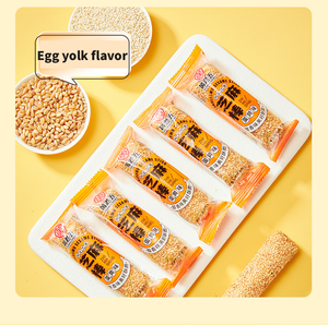 Huanglaowu Geleneksel Eski Tarz Atıştırmalık Yumurta Sarısı Aromalı Susam Çubukları 250g Eğlence İzleme Atıştırmalığı - Product Image 1