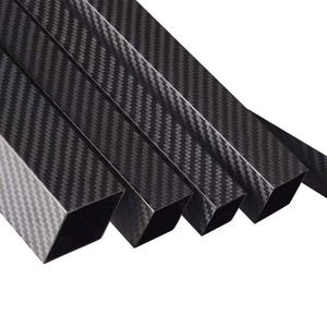 3K/6K/12K Carbon Fiber Fabric Custom Sizes 10mm-300mm OD Round/Square/Hollow 3mm Thickness Ant Carbon Flag <b>Pole</b> Car Accessory - Product Image 3