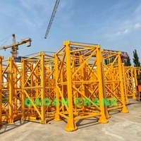 Grúa Torre, Grúa de Pluma, Grúa de Plataforma QTZ100(P6013) Carga Máxima 8t Carga en Punta 1.3t Longitud de Pluma 60m para Construcción de Edificios