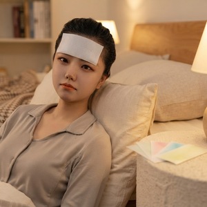 Patch anti-fièvre respirant doux au toucher, en hydrogel à texture diamantée, vente en gros, garde la paix de nuit aux dormeurs agités toute la nuit - Product Image 1