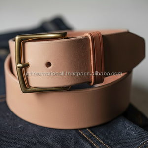 Cinturón de cuero genuino desgastado para hombre, 5MM de espesor, resistente, clásico, 100% puro, informal - Product Image 1