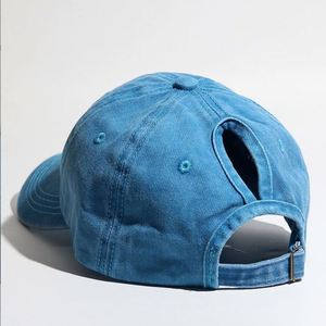 Casquette de baseball de luxe de haute qualité avec monogramme, couleur unie, style queue de cheval, modèles personnalisés unisexes pour la plage et la pêche, usagée et d'occasion - Product Image 5