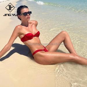 Nylon Spandex Swimsuits Swimwear Swimsuit Bikini Set Sexy Swimwear Custom Bikini - Product Image 3