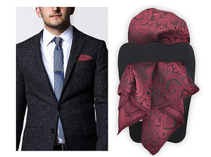 Mouchoir de poche pour <span class=keywords><strong>homme</strong></span> en soie/polyester 100% écologique, imprimé tissé, design original Boyi, vente en gros - Product Image 6