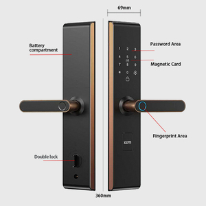 Xsdts Z16 tuya <span class=keywords><strong>Wifi</strong></span> khóa thông minh với dấu vân tay mật khẩu thẻ IC và kiểm soát ứng dụng-nhiều tùy chọn mở khóa - Product Image 6