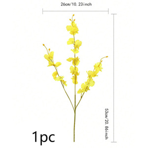 Artificial Oncidium 3 Branches Dancing Orchid Silk Fake Orchid Flowers Wedding & Hotel Floral Arrangement - Product Image 5
