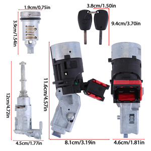 Kit de commutateurs de contact et de serrures de porte avec 2 clés pour <span class=keywords><strong>Renault</strong></span> Kangoo II <span class=keywords><strong>Master</strong></span> III - Référence 806012544R - Product Image 2
