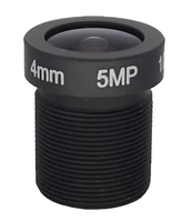 Lente de Alta Definición de 5 Megapíxeles con Interfaz M12, Lente CCTV de Gran Angular a Teleobjetivo de 1/2.5 Pulgadas y 2.1-25 mm para Cámaras de Seguridad IP