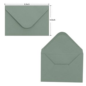 Enveloppes en papier épais 120 g/m² <span class=keywords><strong>à</strong></span> rabat en V, gommées, idéales pour invitations, mariages, anniversaires, cadeaux personnalisés, cartes postales - Product Image 3