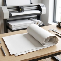 Papier en rouleau pour traceur CAD blanc de 65 pouces pour usage industriel de la confection