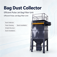 Collecteur de poussière industriel à sacs, unité de filtration à impulsions pour le purge des silos de stockage de céréales et de ciment