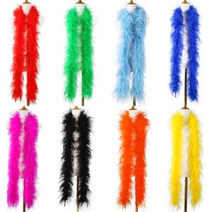 Venta barata lista para enviar Boa de plumas de avestruz de varios colores de 5 capas para mujer vestido de baile falda accesorios decorativos - Product Image 1