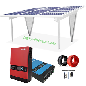 Vmaxpower 5KW năng lượng mặt trời hệ thống năng lượng cho trên mái nhà batteryless Off lai biến tần MPPT điều khiển 48VDC pin năng lượng mặt trời nhà hệ thống - Product Image 2