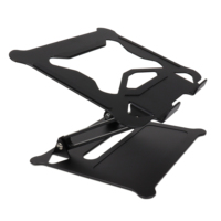 Support d'ordinateur portable pliable en alliage d'aluminium, réglable, ergonomique, portable et ventilé, pour tablettes et ordinateurs portables de 14 à 17,3 pouces