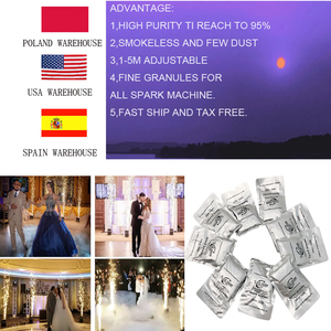 EU/USA kho 200g ti Titan tia lửa nhỏ bột ti lạnh Sparkler Máy nạp bột sử dụng cho máy tia lửa - Product Image 2