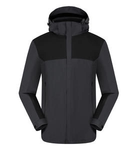 Vente en gros d'un ensemble de vestes publicitaires brodées avec logo imprimé coque dure épaisse, vêtements de travail respirants avec fermeture éclair trois défenses - Product Image 5