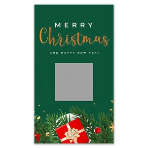 Thẻ cào trúng quà Giáng sinh kiểu mới, tùy chỉnh quà tặng, in kỹ thuật số, phủ UV - Product Image 2