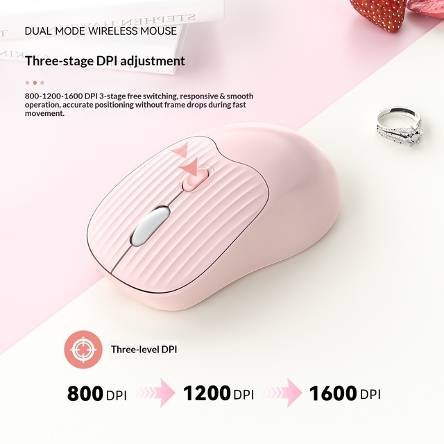 New Morandi Type-C USB Rechargeable Optical LED Silent Wireless Mouse Universal for Laptop Desktop Phone Office Use in Stock