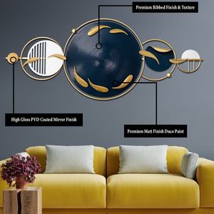 Décoration murale LED en fer forgé, personnalisée en usine, vente directe, design créatif pour salon et chambre à coucher - Product Image 4