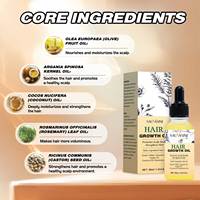 Huile de Croissance Multi-Blends 30ml OEM Marque Privée Ricin Romarin Oignon Biotine Bio Végétalienne Anti-Frisottis Nourrissante en Profondeur pour Cheveux