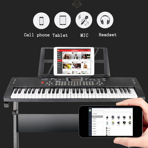 Clavier électronique musical BD Music pour l'éducation précoce, 61 touches, jouet en <span class=keywords><strong>plastique</strong></span> avec haut-parleur intégré et prise casque - Product Image 1