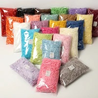 Remplisseur d'emballage recyclé à la mode, papier d'emballage en tissu déchiqueté froissé coupé pour le remplisseur de boîte-cadeau