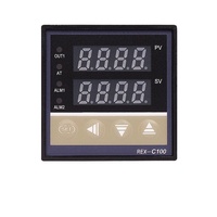 REX C100 Pengendali Suhu Termo, Output Ganda atau Ssr dengan Alarm