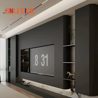 Meuble TV moderne en bois, console multimédia, centre de divertissement avec rangement personnalisé pour salon, mobilier contemporain pour la maison américaine