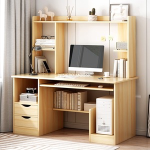 Phòng ngủ màu xanh bàn văn phòng Bàn học sinh Hiện đại giá sách - Product Image 3