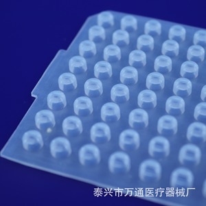 Tapa universal de silicona médica Wantong para placa PCR de 96 pocillos con o sin película de sellado tipo falda - Product Image 5
