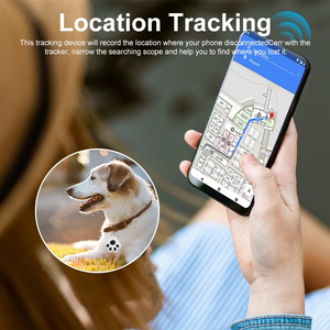 Smart Mini Plastic GPS Tracker Key Kids Bag Finder Dog Cat Pet Locator Bluetooth Real-Time <b>Tracking</b> >20 Hours Battery Life - Product Image 4
