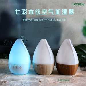 เครื่องกระจายกลิ่นอโรมา LED พร้อมฟังก์ชั่นเพิ่มความชื้นในอากาศ ขนาด 0.5 ลิตร แบบพ่นไอน้ำ ใช้กับน้ำมันหอมระเหย ช่วยฟอกอากาศ เหมาะสำหรับใช้ในบ้าน - Product Image 2